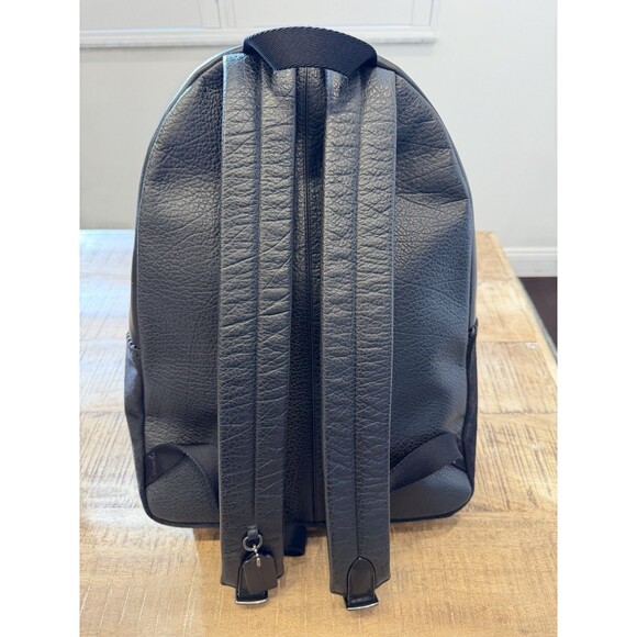 COACH Campus Backpack Black Leather Men's Baseball Stitch NEW MSRP $595 22513 - Picture 4 of 15